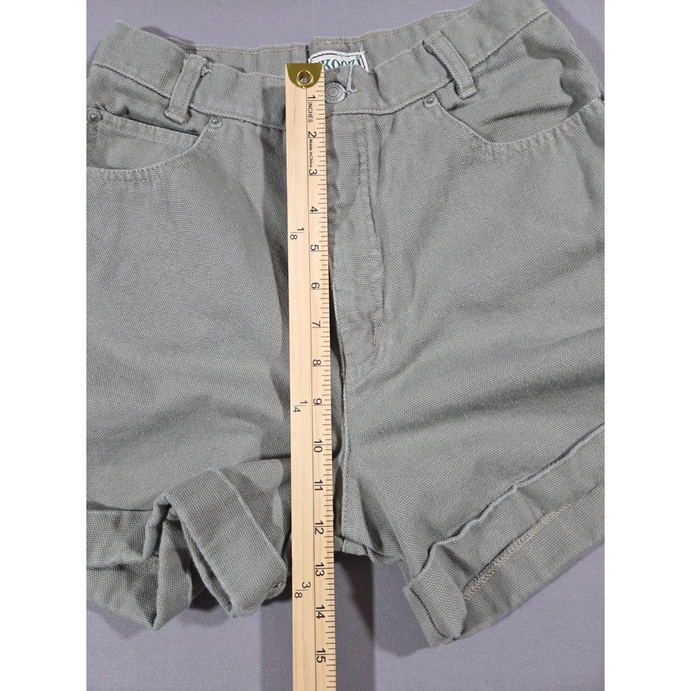 Vintage Skoozi Shorts Womens 11 Gray High Rise 90's Retro Classic Y2K - Picture 6 of 9